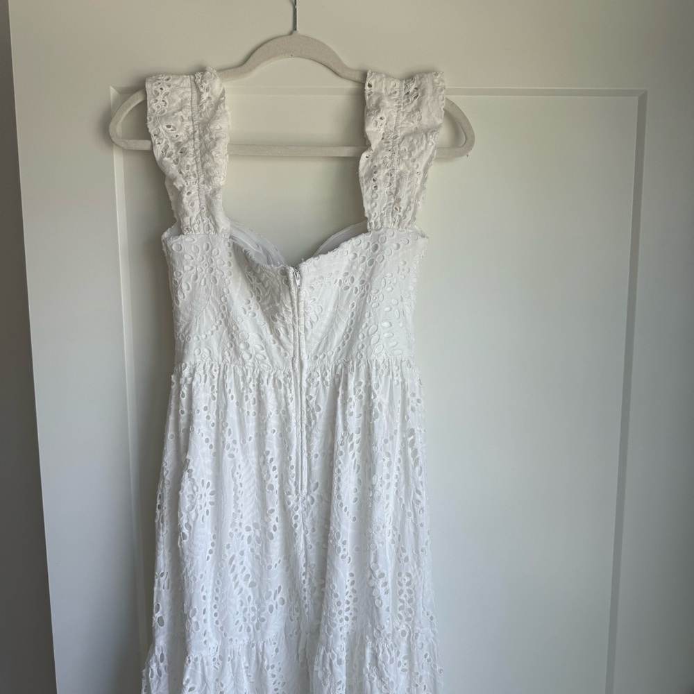 SENI & CADE' Off-The-Shoulder Eyelet Maxi Dress -Size Medium - Picture 8 of 12
